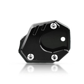 MZ-STORE Motorcycle CNC Aluminium Side Stand Magnification Side Stand Plate for CB650R Neo Sports Cafe 2019-2022 CBR650R 2019-2021 CB500F CB500X 2013-2021 CB125R CB300R 2018-2021-Black + Black