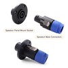 KUOQIY 4 Pieces 4-Pin Speakon Socket Adapter, Speakon Panel Twist