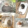 Wallspet Hamster Bathtub, Sand Bath Container Transparent Hamster Bathroom with