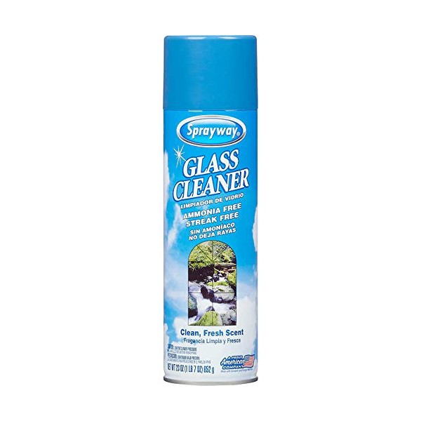 Sprayway Glass Cleaner Aerosol Spray Clean Fresh Scent