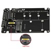 Sintech M.2 SATA 3.0,mSATA to SATA or USB Adapter 2-in-1
