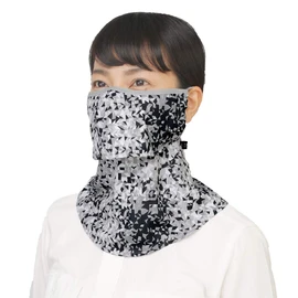 YAKeNU UV CUT MASK UV Protection Face Cover, Yakenu Fit, Normal, UV Protection Mask (Snap Button, 577 Black Prism)