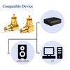 Voluty Tek Audio Video Connector RCA Female to Male Right