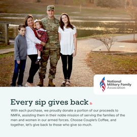 Couple's Coffee K-Cups | Gives Back to Military Families | Medium Dark Roast Coffee Pods | Gourmet Coffee Made with 100% Arabica Beans | Compatible with Single Serve Brewers | 24 Count