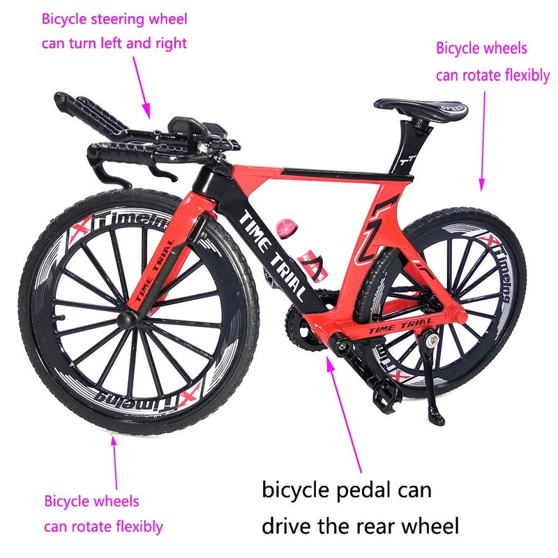 (Red) - Ailejia Alloy Racing Bicycle Mountain Finger Bike Toy