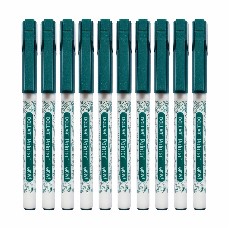 WOW Fineliner Pens Set, Fine Point (0.3mm), GREEN, Pack of