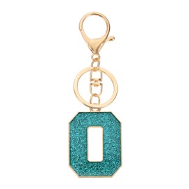 PATIKIL Initial Letter Keychain, A-Z Alphabet Keyring Letter O Metal Key Chain for Women or Girls Keys Purse Handbags Backpacks Bags, Blue