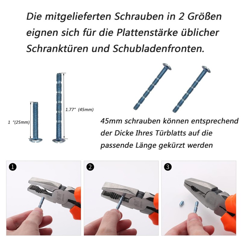 FURNIWARE Pack of 10 Cabinet Knobs, Cupboard Knobs, Brass Drawer