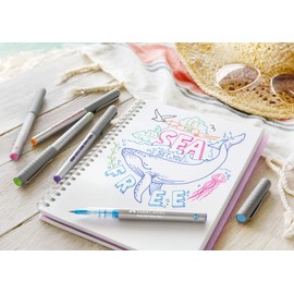 Faber-Castell 348121 Free Ink Roller 0.7 Red Pack of 12