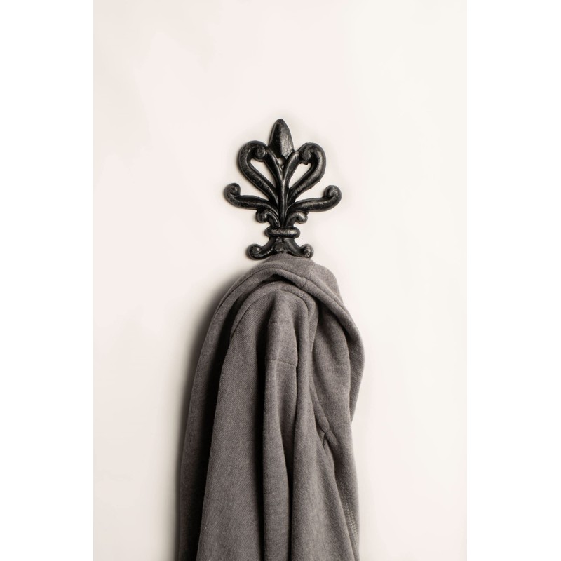 FantasHome Wall Mounted Cast Iron Home Décor Single Hook (Guard)