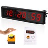 SMAHEAT Fitness Timer with Stopwatch Button, Suitable for School/exam/Home Exercise/Gym/Gym