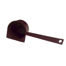 Vintage Tupperware Gadget Coffee Scoop with Level, Walnut Brown