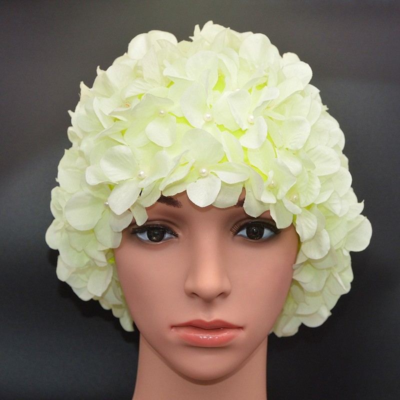 Medifier Vintage Floral Petal Retro Swim Caps Bathing Caps for