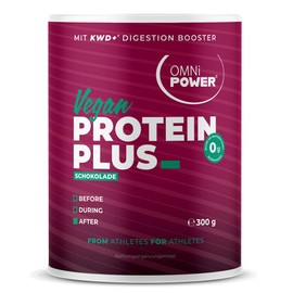 OMNi POWER Protein Plus | Schokolade | 300g | Bis zu 23 g Protein pro Portion | Pulver | Das Protein für die OPTIMALE Resorption