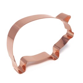 Large Farm Pig/Hog Copper Cookie Cutter