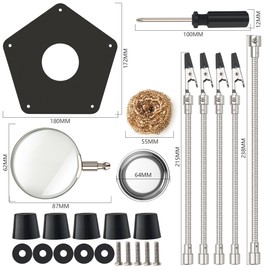 Third Hand Soldering Magnetic Helping Hands Soldering Aid with Magnifying Glass 4 Flexible Arms and Crocodile Clips Preciva Model Making Tool Accessories Circuit Board Holder for Crafts Jewellery