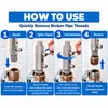 Broken Pipe Thread Extractor Tool – Adjustable 4/6 Point Faucet