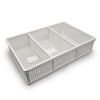 Daol adjustable storage basket white plastic compartments Organizer 3ea
