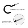 CCUCKY Pack of 16 Multipurpose Cup Hooks, Vinyl Coated Cup