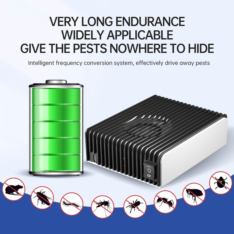 Ultrasound Mice Repeller 360 Degree Indoor Outdoor Mice Deterrent Mouse