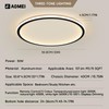 Modern Full Spectrum LED Flush Mount Ceiling Light,Ultra-Thin Acrylic Square