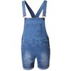 Runcati Mens Denim Shorts Bib Overall Jean Romper Casual Loose