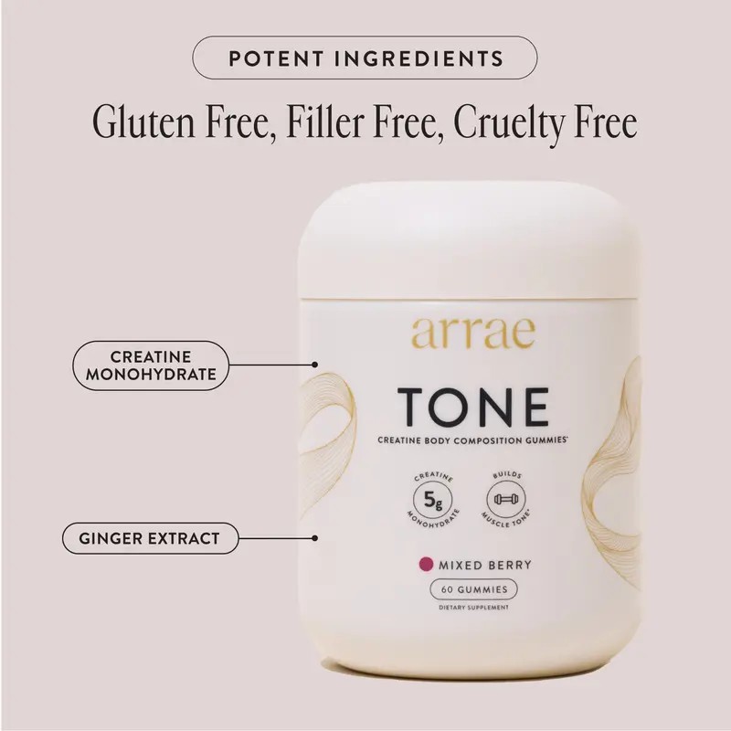 Creatine Monohydrate Gummies for Women – Mixed Berry Flavor Chewable