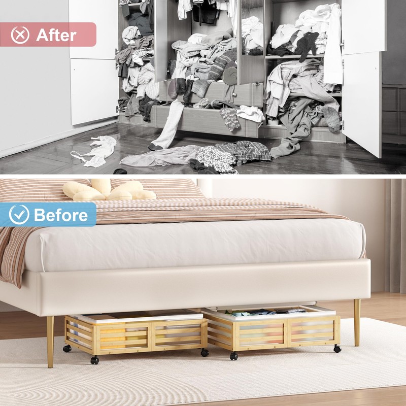 Wisuce Home Under Bed Storage Containers With Wheels - 2