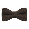 King & Priory Highland Weave Cocoa Brown Bow Tie