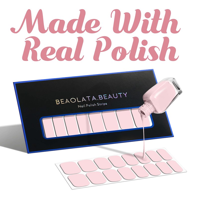 Beaolata Nail Polish Strips, 32PCS Salon Quality Wraps, Long Lasting