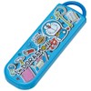 Skater CCA1AG-A Doraemon Chopsticks and Spoon Set, Antibacterial Stickers, Made