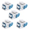 eMagTech Pack of 5 LC to LC Coupler Multimode Fibre