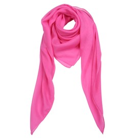 Superfreak® Cotton Cloth Scarf Shawl, 100 x 100 cm, 100% Cotton, All Colours - Pink