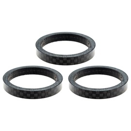 Set of 3 1 1/8 Inch Carbon Spacers 5 mm A-Head Stem MTB Road Bike Trekking