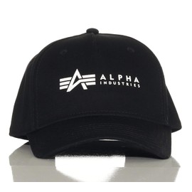 ALPHA INDUSTRIES Unisex Alpha Cap Baseball Cap, black