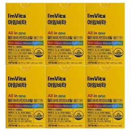 I'mvita Multivitamin Mineral All-in-One 1450mg x 30 capsules (6) / 아임비타 멀티비타민미네랄 올인원 1450mg x 30캡슐 6개 /