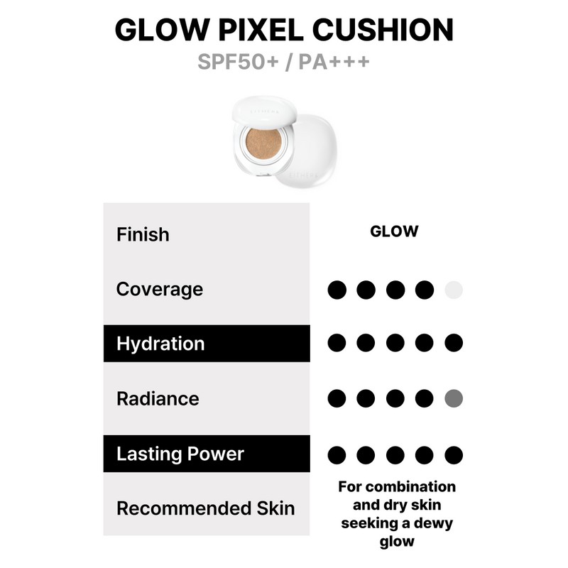 EITHER& [EITHER&]Glow Pixel Cushion (4 Colors)
