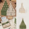 ACESOME 2PCS Macrame Tree Kit, Christmas Tree Macrame DIY Weaving