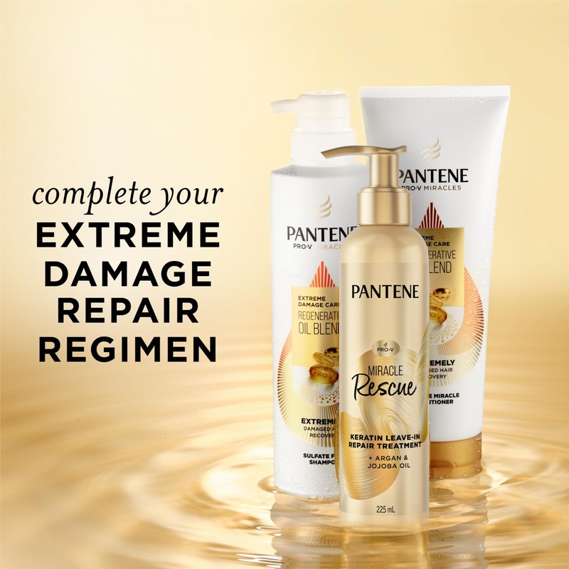 Pantene Miracle Rescue Keratin Leave-In Repair Treatment, 225 mL