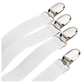 Desermo Bed Sheet Spanner Spanner for Set of 4 | Elastic, to 120 cm Long Cross & Cross Adjustable Fitted Bed Sheet