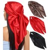 Kajeer Pack of 3 Headscarf Silk Scarf for Women -