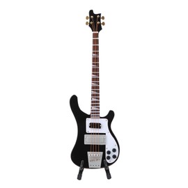 Bass Guitar, Bass Basswood Mini Guitar with Stand for Room Decoration