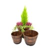 VegTrug Set of 3 Nesting Barrel Planters - Small,Medium,Large
