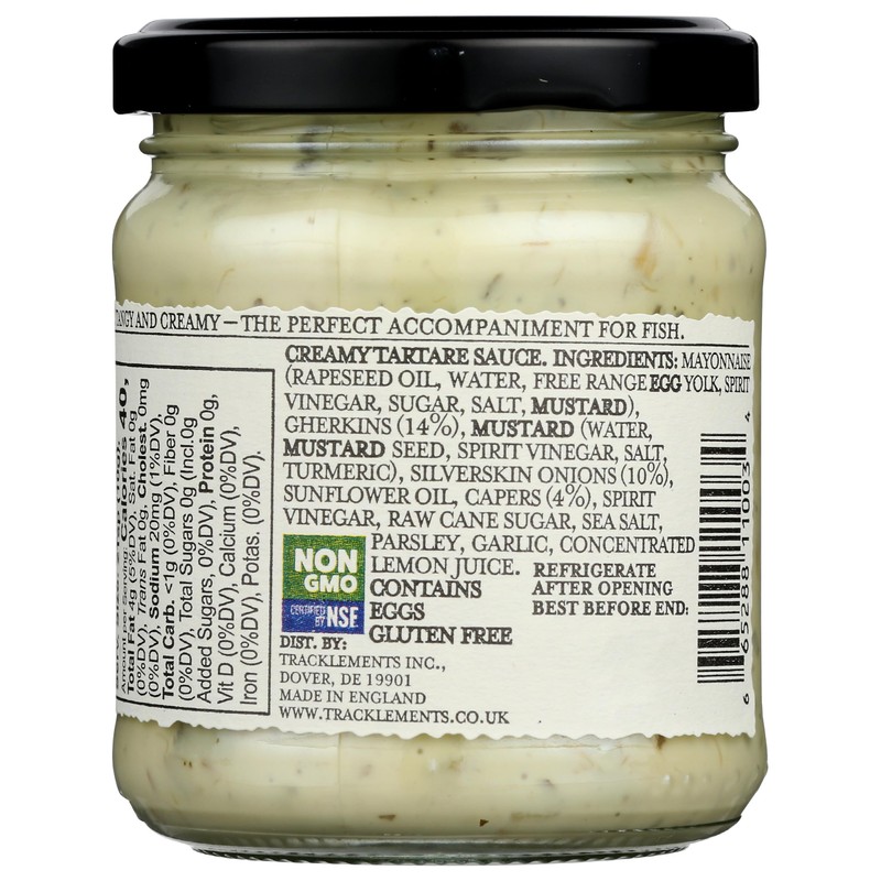 TRACKLEMENTS Creamy Tartare Sauce, 7 OZ