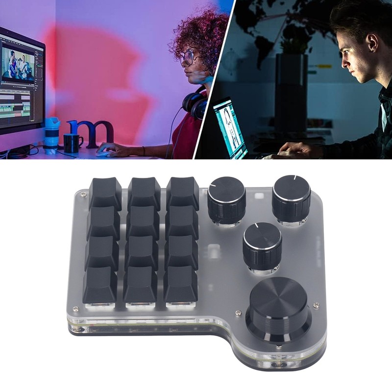 USB Mini Macro Mechanical Gaming Keyboard Programmable USB C BT