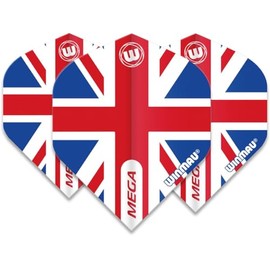 WINMAU Mega Standard Union Jack Dart Flights - 1 Set per Pack (Total 3 Flights)