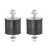 PATIKIL M10 50x50mm Rubber Isolator Mounts, 2 Pcs Rubber Studs