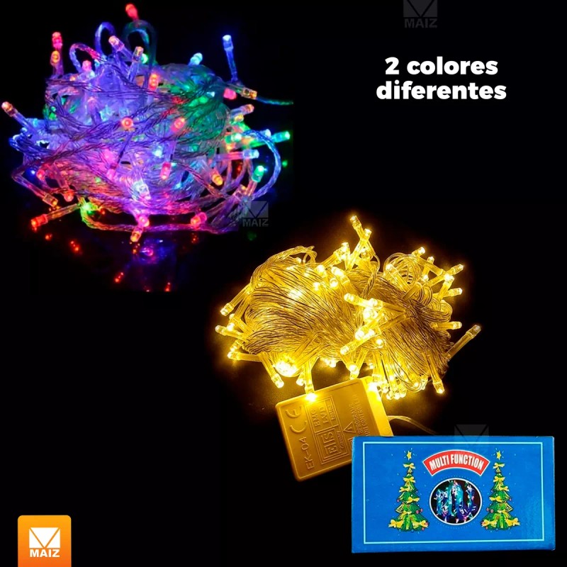 Maíz Serie Foco Luces Led Navideñas Decorativa Multicolor 10m