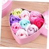 TOVINANNA Rose Soap Soap Flowers in Heart-shaped for Mother Day