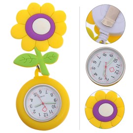 Gatuida Pocket Watch Keychain Watch Doctor Luminous Watch Brooch Watches for Nurses Fob Watches Lapel Pin Watch Telescopic Watch Key Ring Three-dimensional Student Quartz